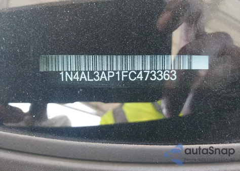 2015 Nissan Altima 2.5 S from USA, damaged, VIN 1N4AL3AP1FC473363